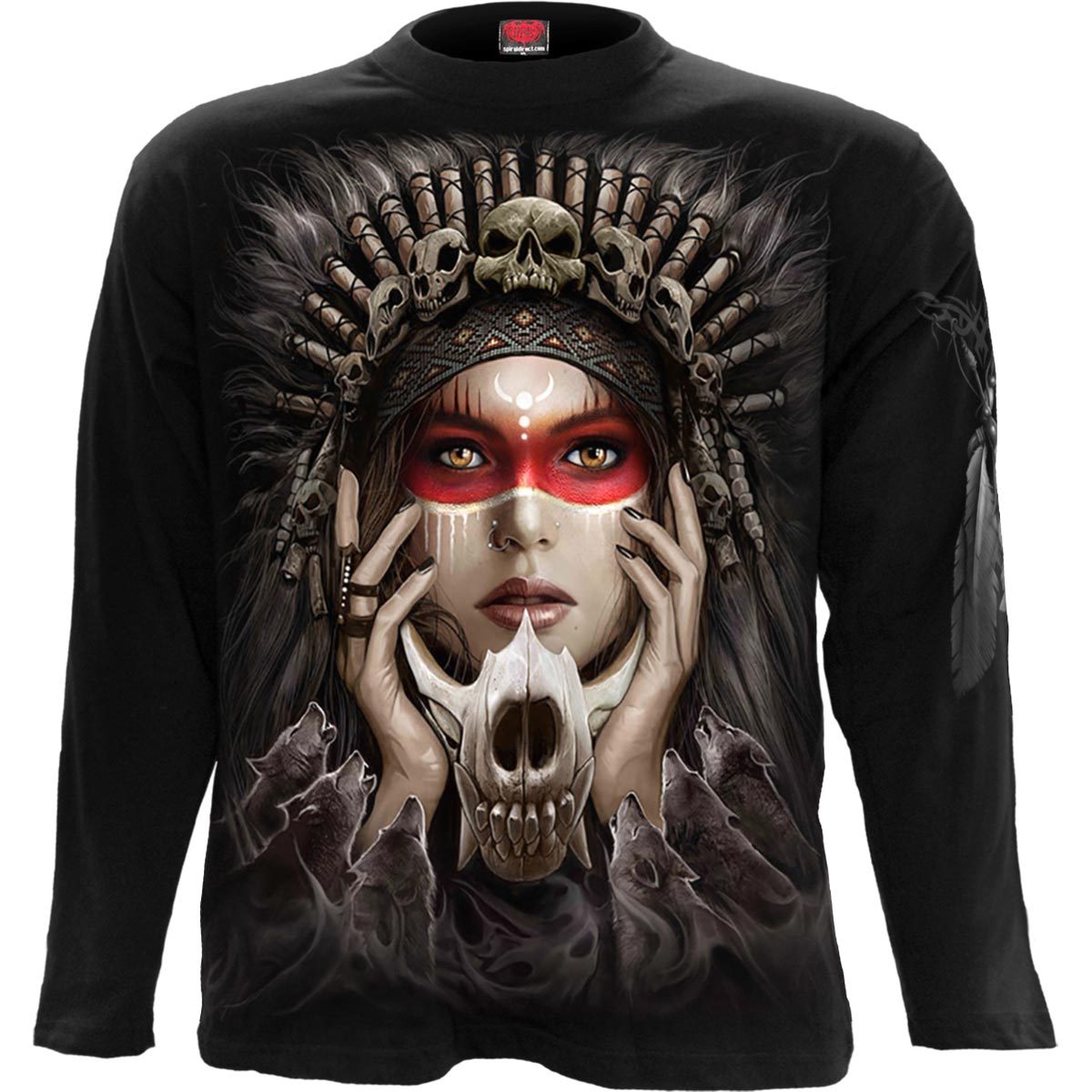 Langærmet T-shirt Spiral Cry Of The Wolf