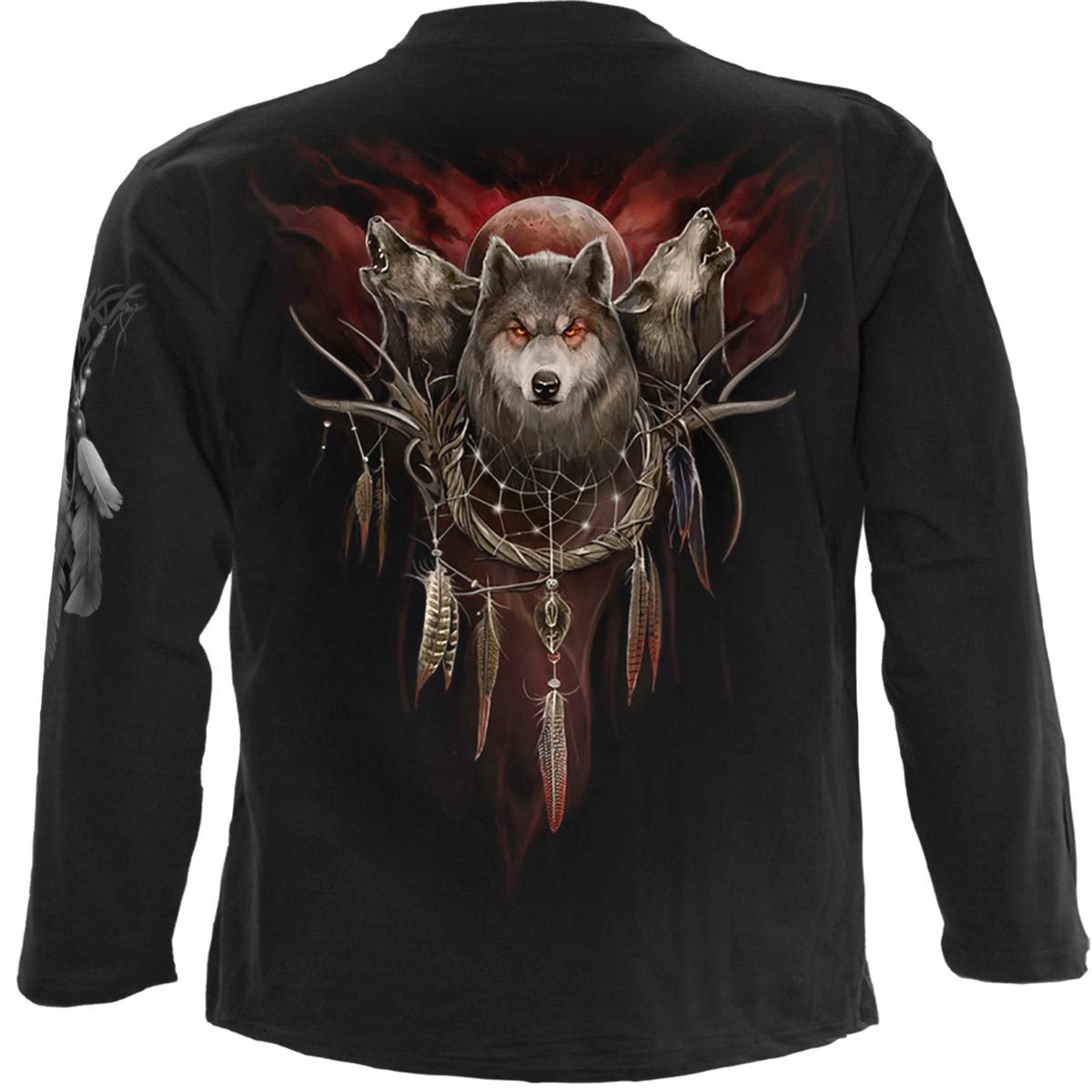 Langærmet T-shirt Spiral Cry Of The Wolf
