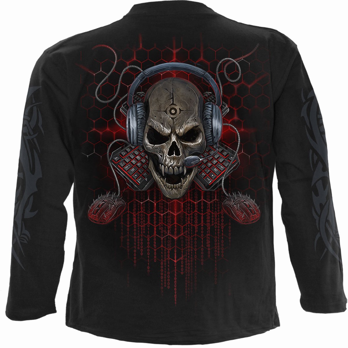 Langærmet T-shirt Spiral Pc Gamer