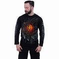 Load image into Gallery viewer, Langærmet T-shirt Spiral Steampunk Skull