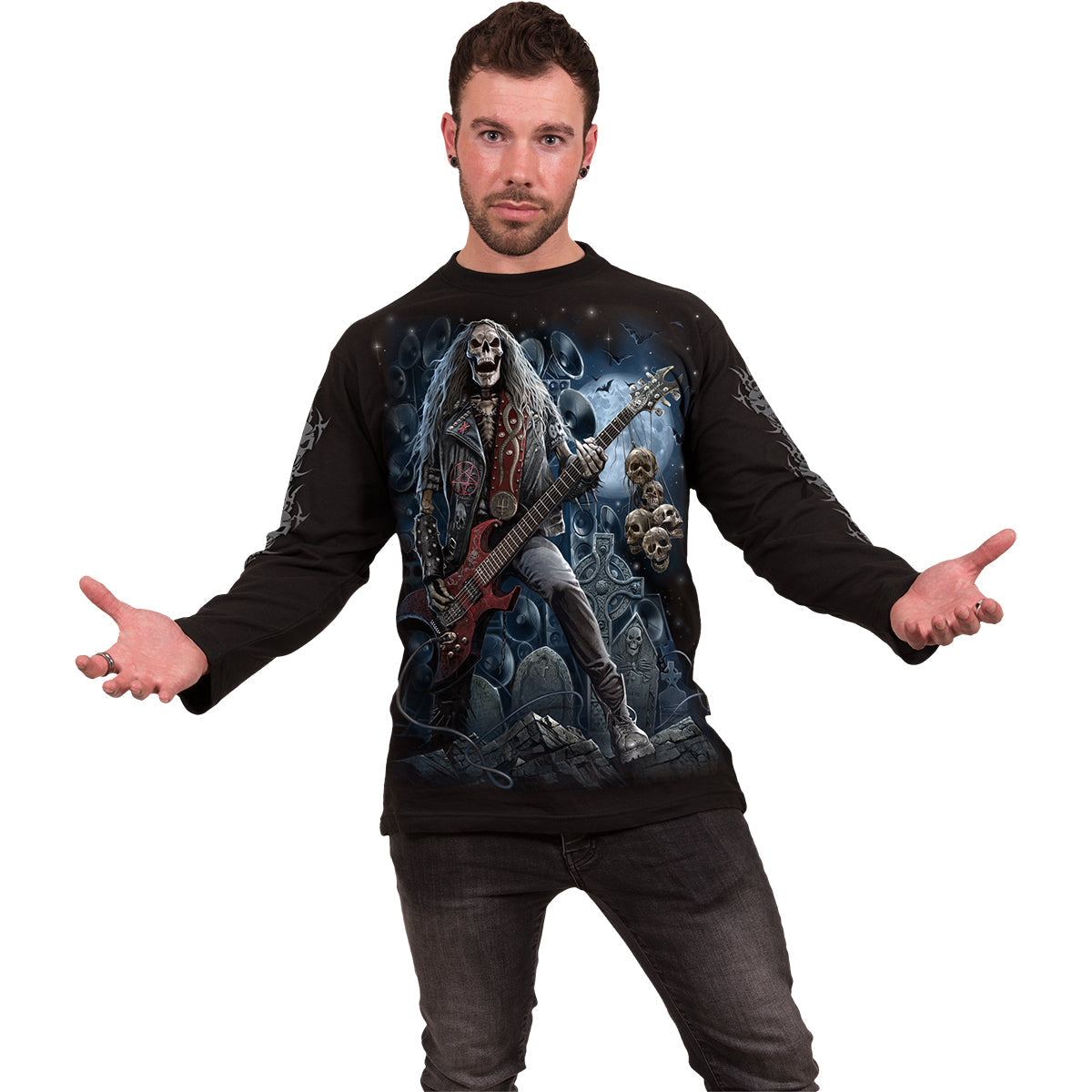 Langærmet T-shirt Spiral Grim Rocker