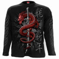 Load image into Gallery viewer, Langærmet T-shirt Spiral Oriental Dragon
