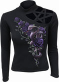 Indlæs billede i Gallery viewer, Langærmet T-shirt Spiral Cobra Roses