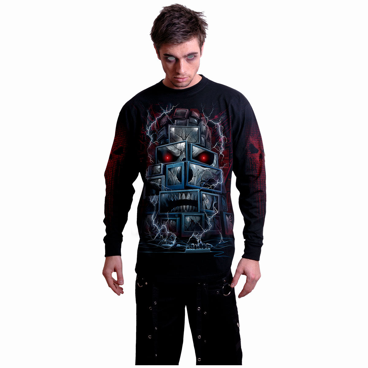 Langærmet T-shirt Spiral Death By Tv