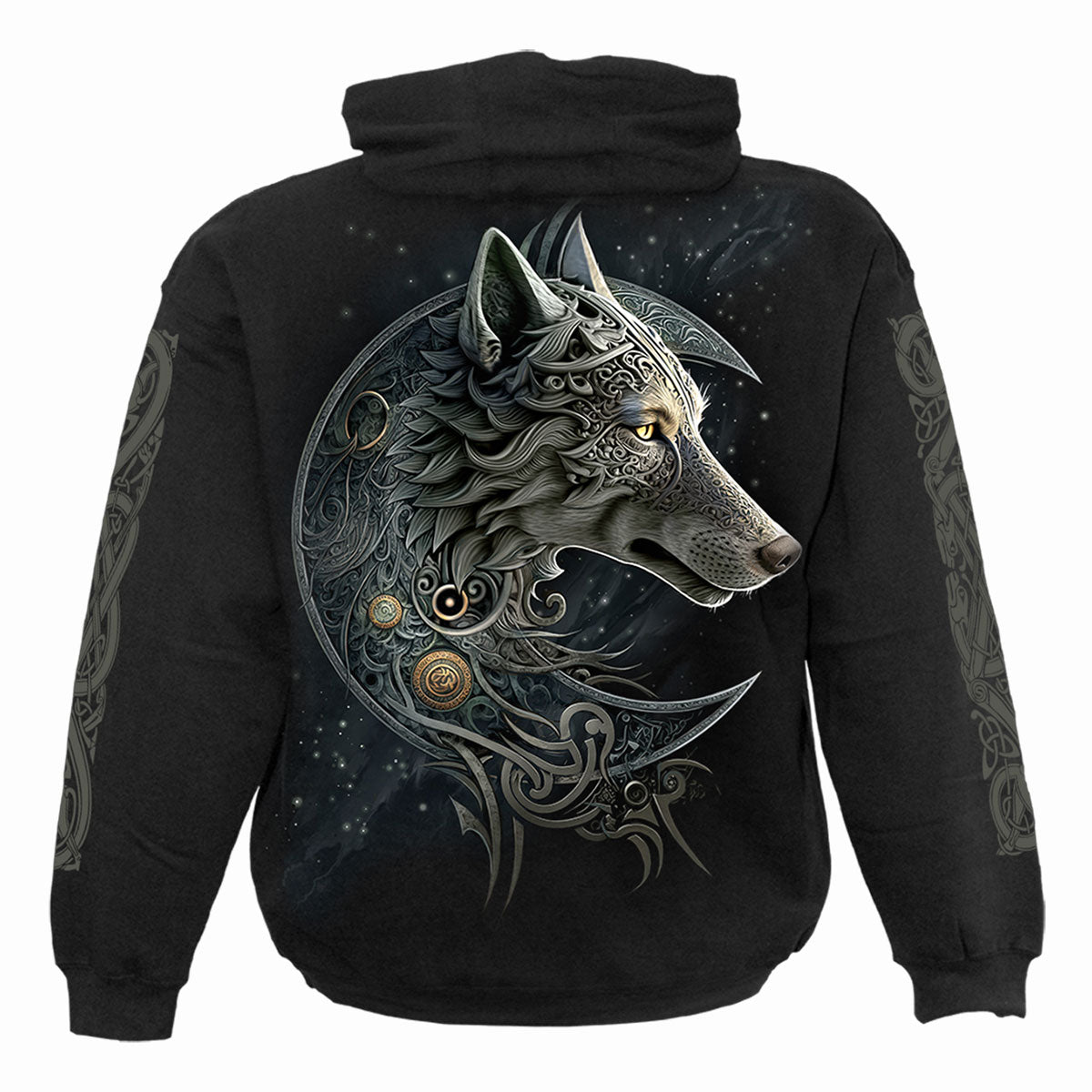 Hættetrøje Spiral Celtic Wolf