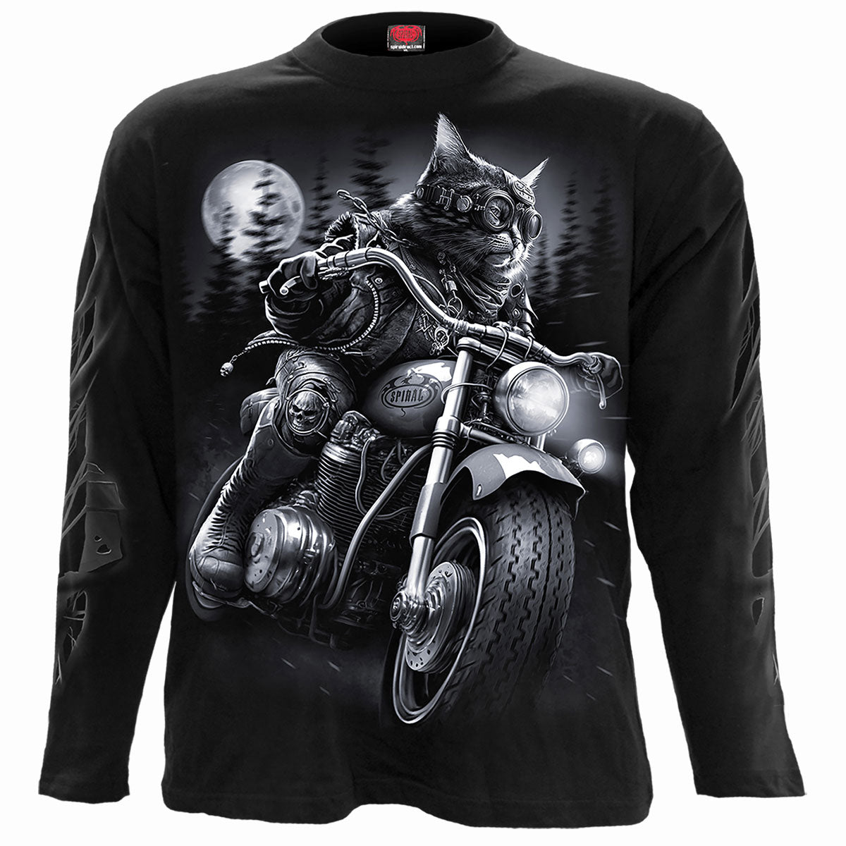 Langærmet T-shirt Spiral Nine Lives