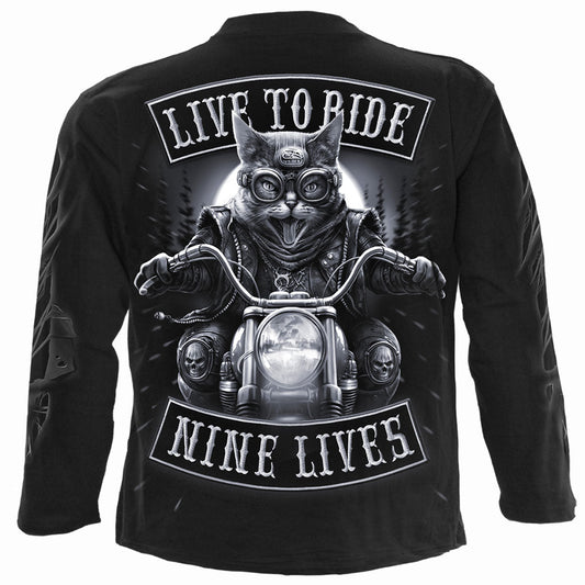 Langærmet T-shirt Spiral Nine Lives