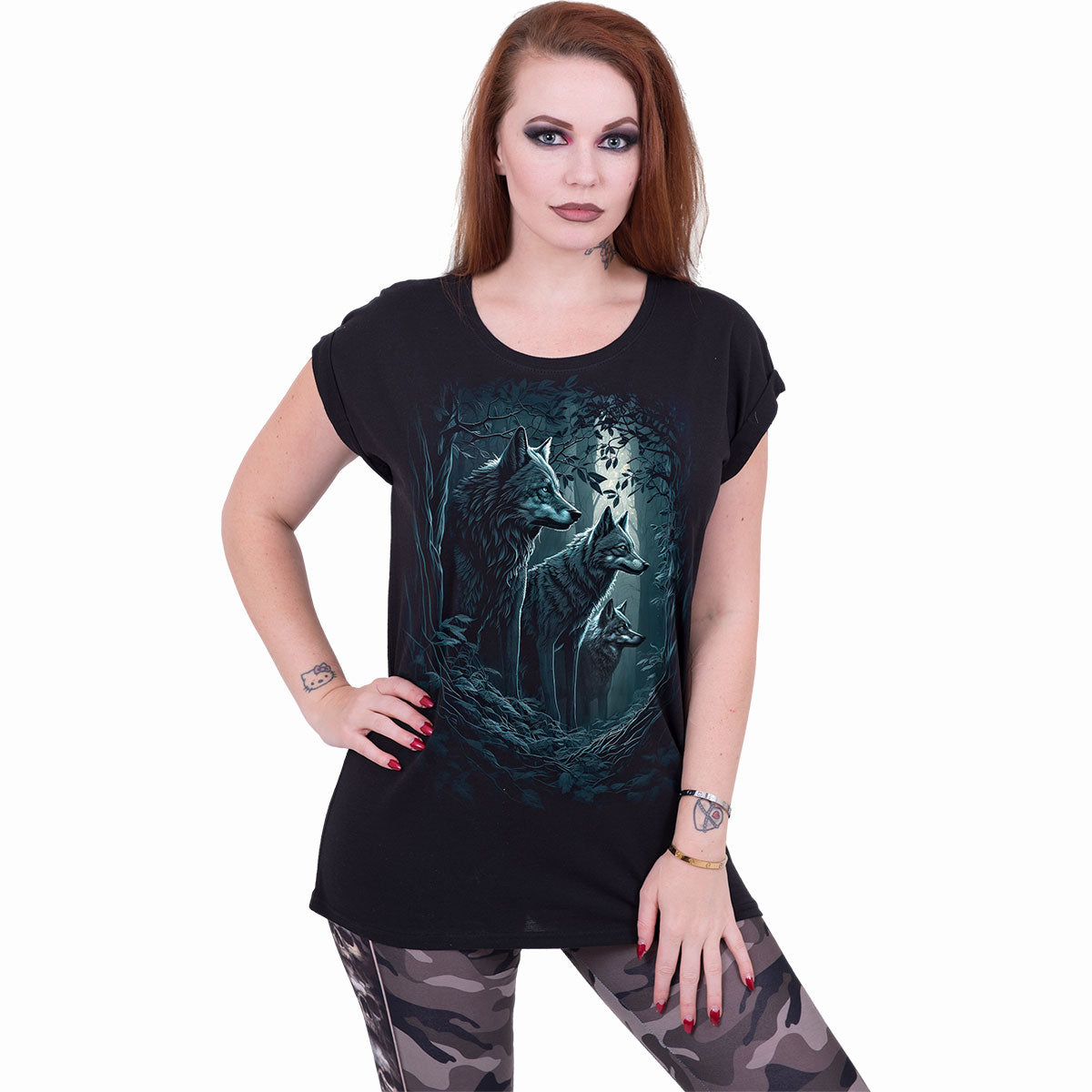 Tops - Short Sleeve Spiral Forest Guardians