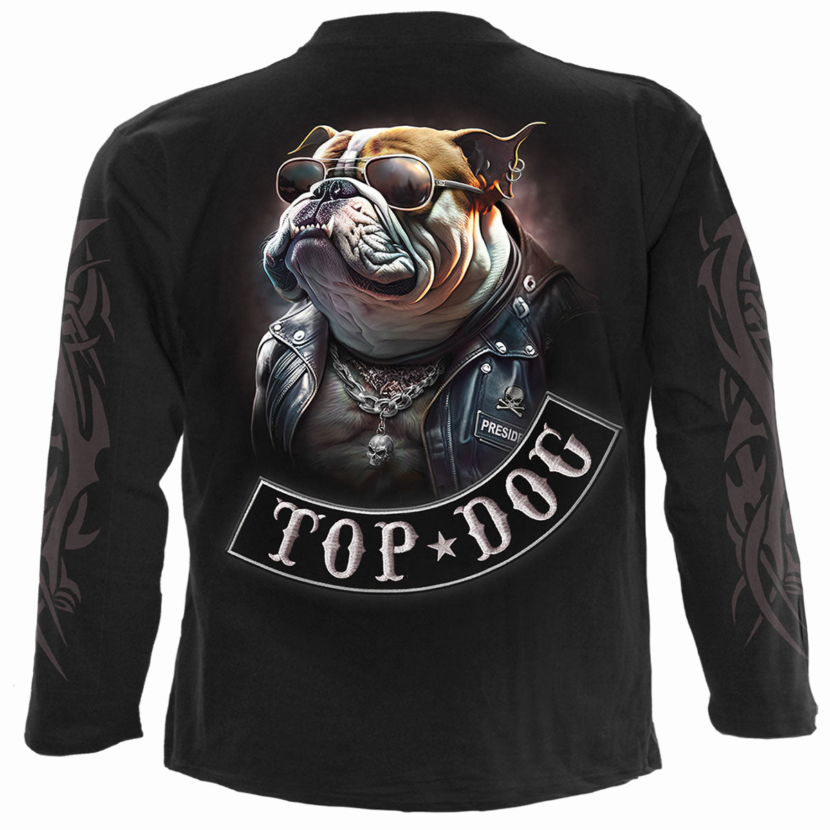 Langærmet T-shirt Spiral Top Dog