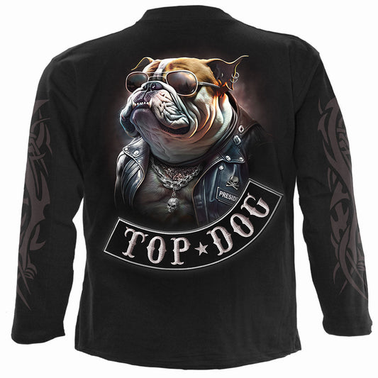 Langærmet T-shirt Spiral Top Dog