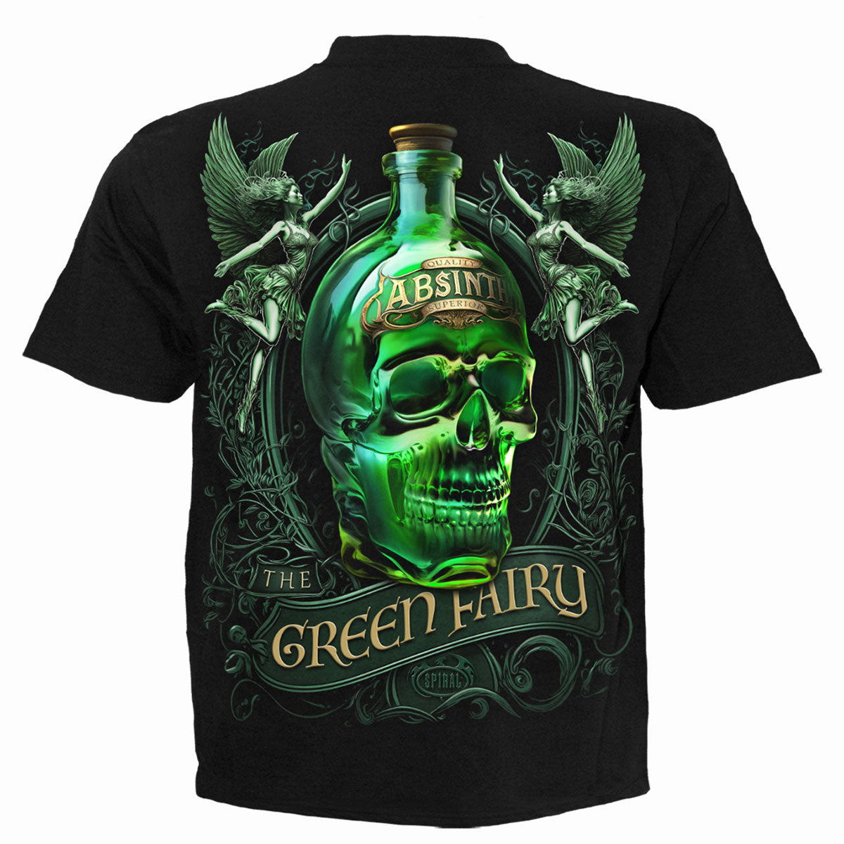 T-shirt Spiral The Green Fairy