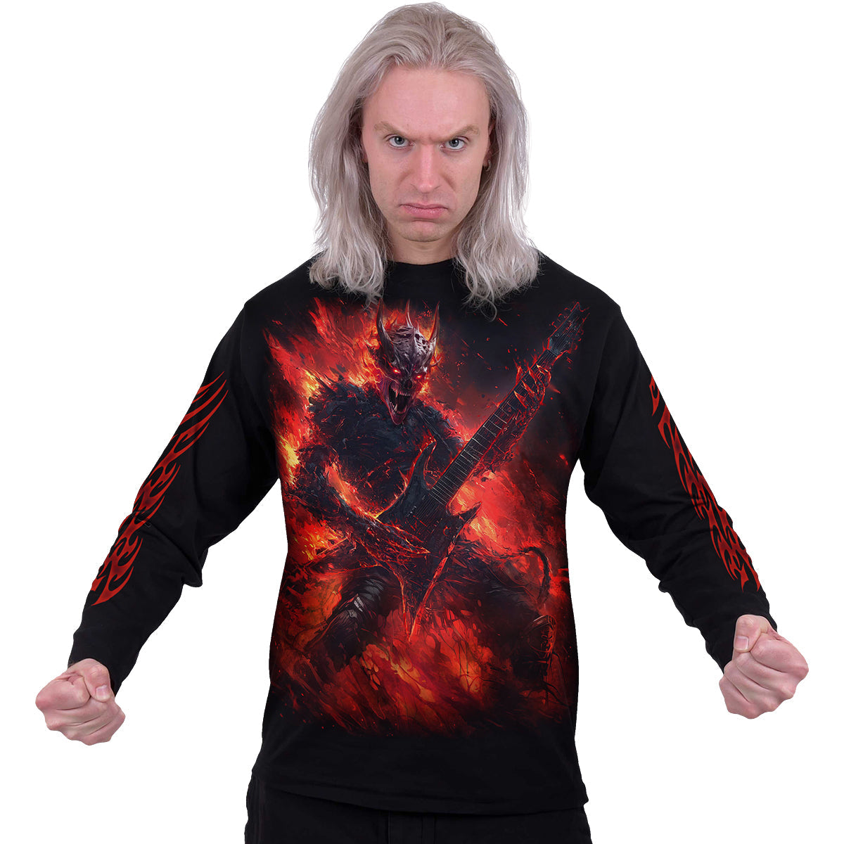 Langærmet T-shirt Spiral Riff Burner