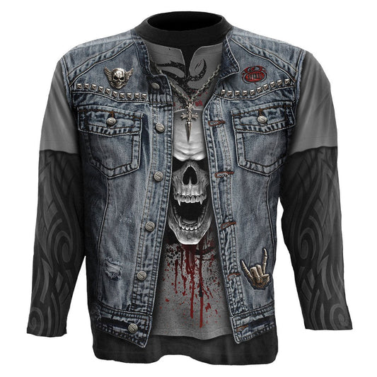 Langærmet T-shirt Spiral Thrash Metal