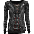 Indlæs billede i Gallery viewer, Langærmet T-shirt Spiral Gothess Wrap