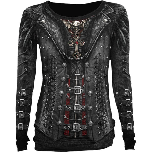 Langærmet T-shirt Spiral Gothess Wrap