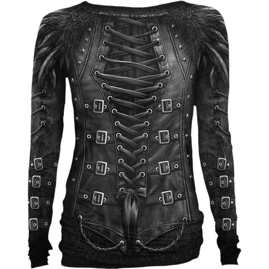 Langærmet T-shirt Spiral Gothess Wrap