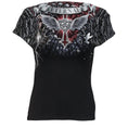 Indlæs billede i Gallery viewer, Tops - Short Sleeve Spiral Life And Death Cross