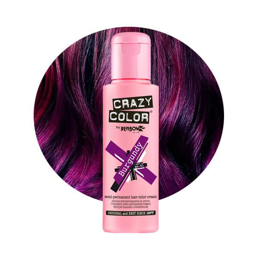 Crazy Color Hårfarve Burgundy (100ml) - Fatima.Dk