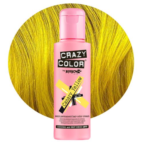 Crazy Color Hårfarve Canary Yellow (100ml) - Fatima.Dk
