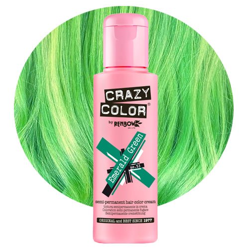 Crazy Color Hårfarve Emerald Green (100ml) - Fatima.Dk