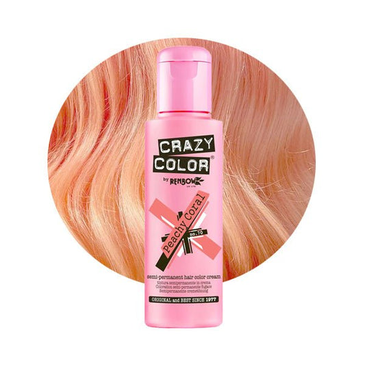Crazy Color Hårfarve Peachy Coral (100ml) - Fatima.Dk