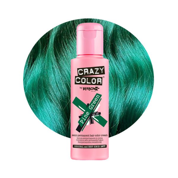 Crazy Color Hårfarve Pine Green (100ml) - Fatima.Dk