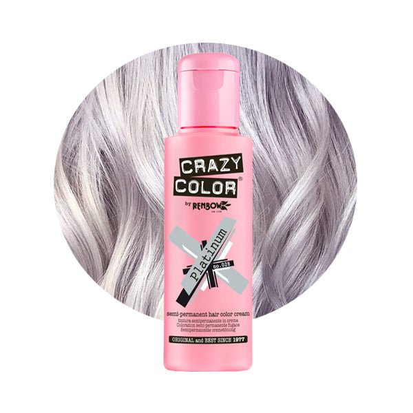 Crazy Color Hårfarve Platinum (100ml) - Fatima.Dk
