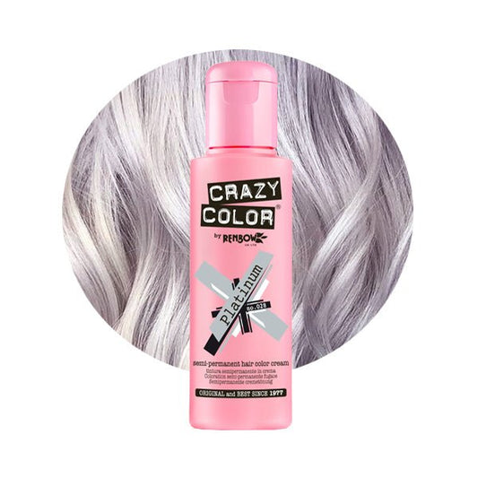 Crazy Color Hårfarve Platinum (100ml) - Fatima.Dk