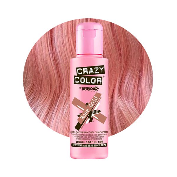 Crazy Color Hårfarve Rose Gold (100ml) - Fatima.Dk