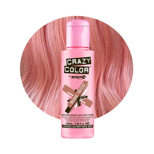 Crazy Color Hårfarve Rose Gold (100ml) - Fatima.Dk