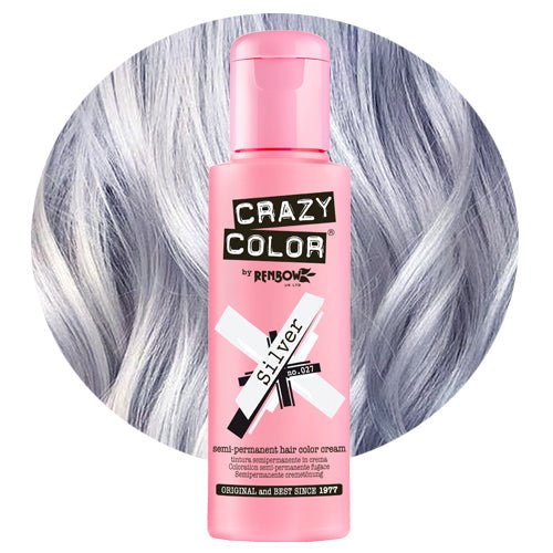 Crazy Color Hårfarve Silver (100ml) - Fatima.Dk