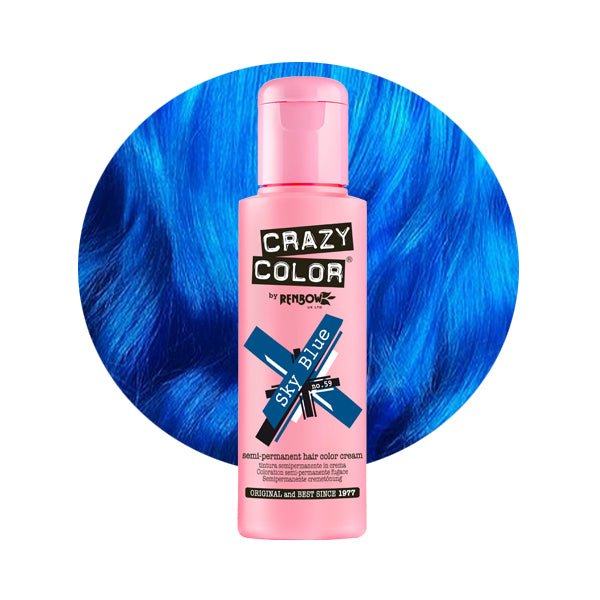 Crazy Color Hårfarve Sky Blue (100ml) - Fatima.Dk