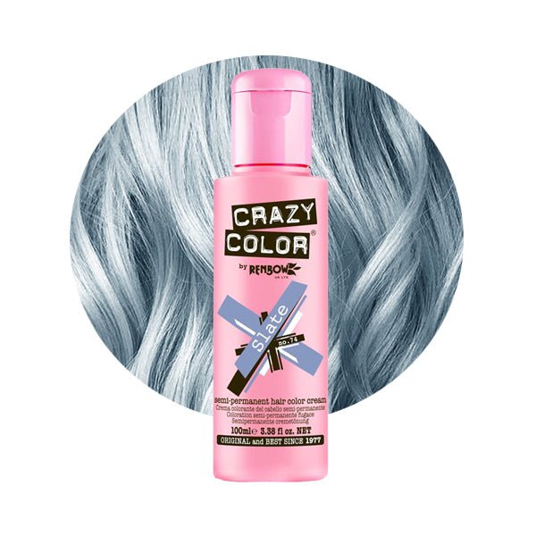 Crazy Color Hårfarve Slate (100ml) - Fatima.Dk