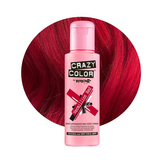 Crazy Color Hårfarve Vermillion Red (100ml) - Fatima.Dk