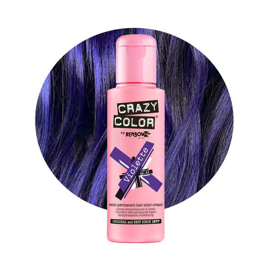 Crazy Color Hårfarve Violette (100ml) - Fatima.Dk