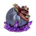 Load image into Gallery viewer, Drage Crimson Hatchling Glow Dragon Crystal (15cm) - Fatima.Dk