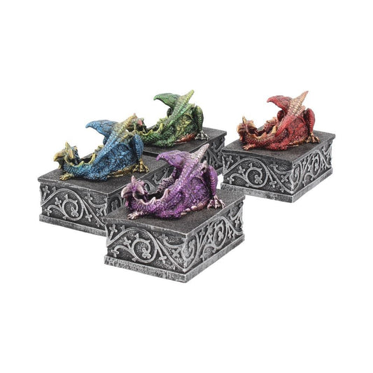 Drage Dragon Safehold 8.4cm (Sæt af 4) - Fatima.Dk