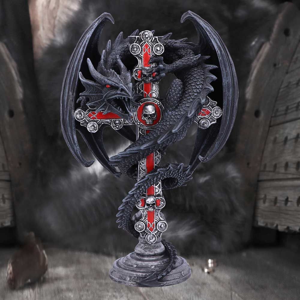 Figur Gothic Guardian Candle Holder (26.5cm) - Fatima.Dk