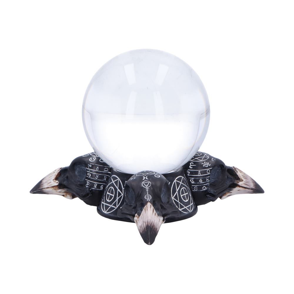 Future of the Raven Crystal Ball and Holder (15cm) - Fatima.Dk