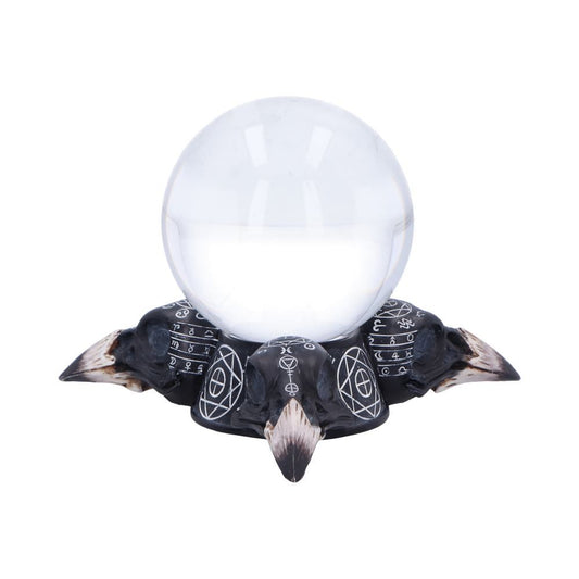 Future of the Raven Crystal Ball and Holder (15cm) - Fatima.Dk
