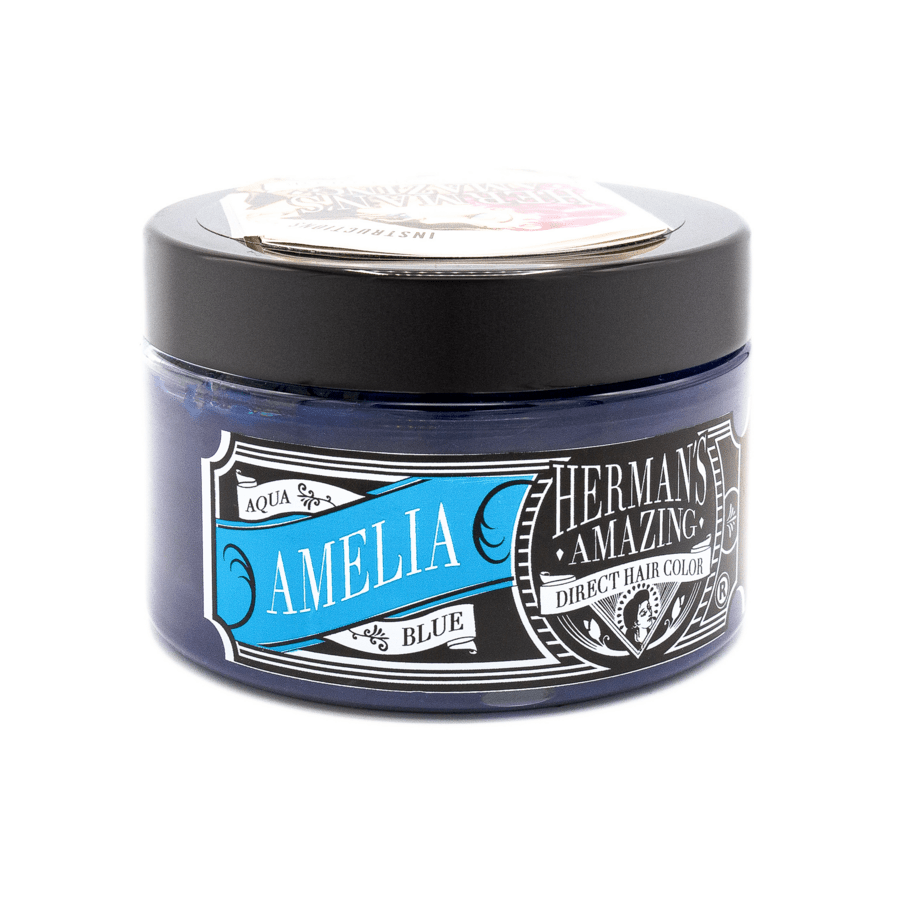 Hermans Hårfarve Amelia Aqua Blue (115ml) - Fatima.Dk