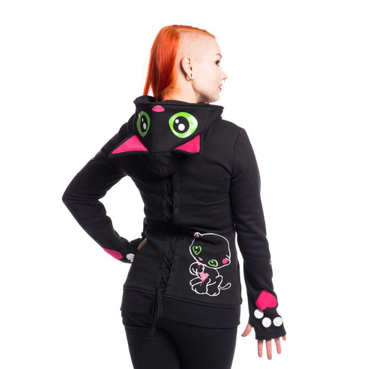 Hood Black Cat - Fatima.Dk