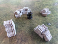 Load image into Gallery viewer, Sæt med fire høstakke som scatter terrain til 28/32 mm wargaming