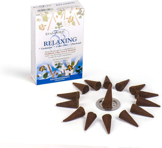 Røgelse Cones Stamford Relaxing - Fatima.Dk