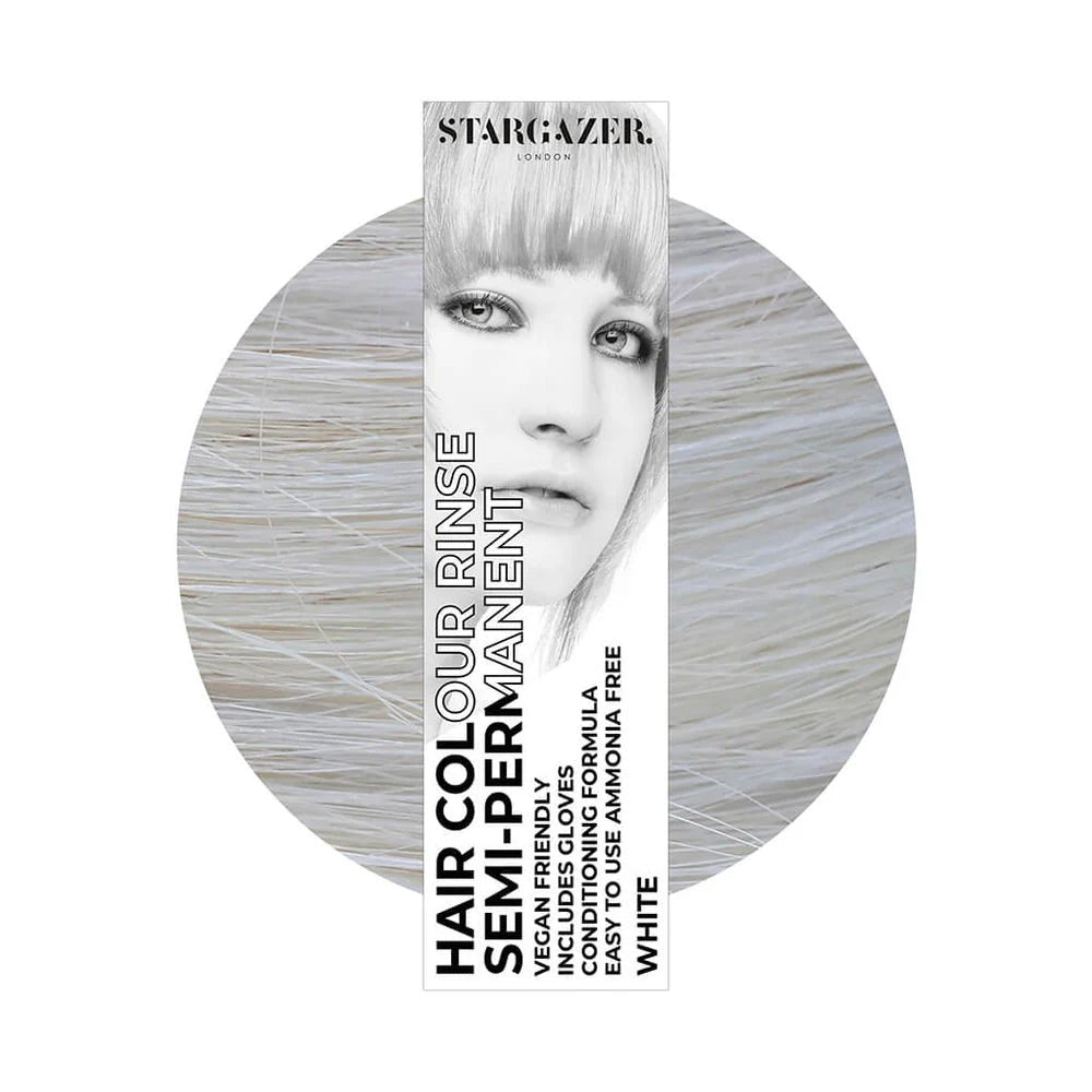 Stargazer Semi-permanente Haarfarbe – White 70 Ml, Ohne Ammoniak, Für Aufgehelltes Haar, Knallige Farben