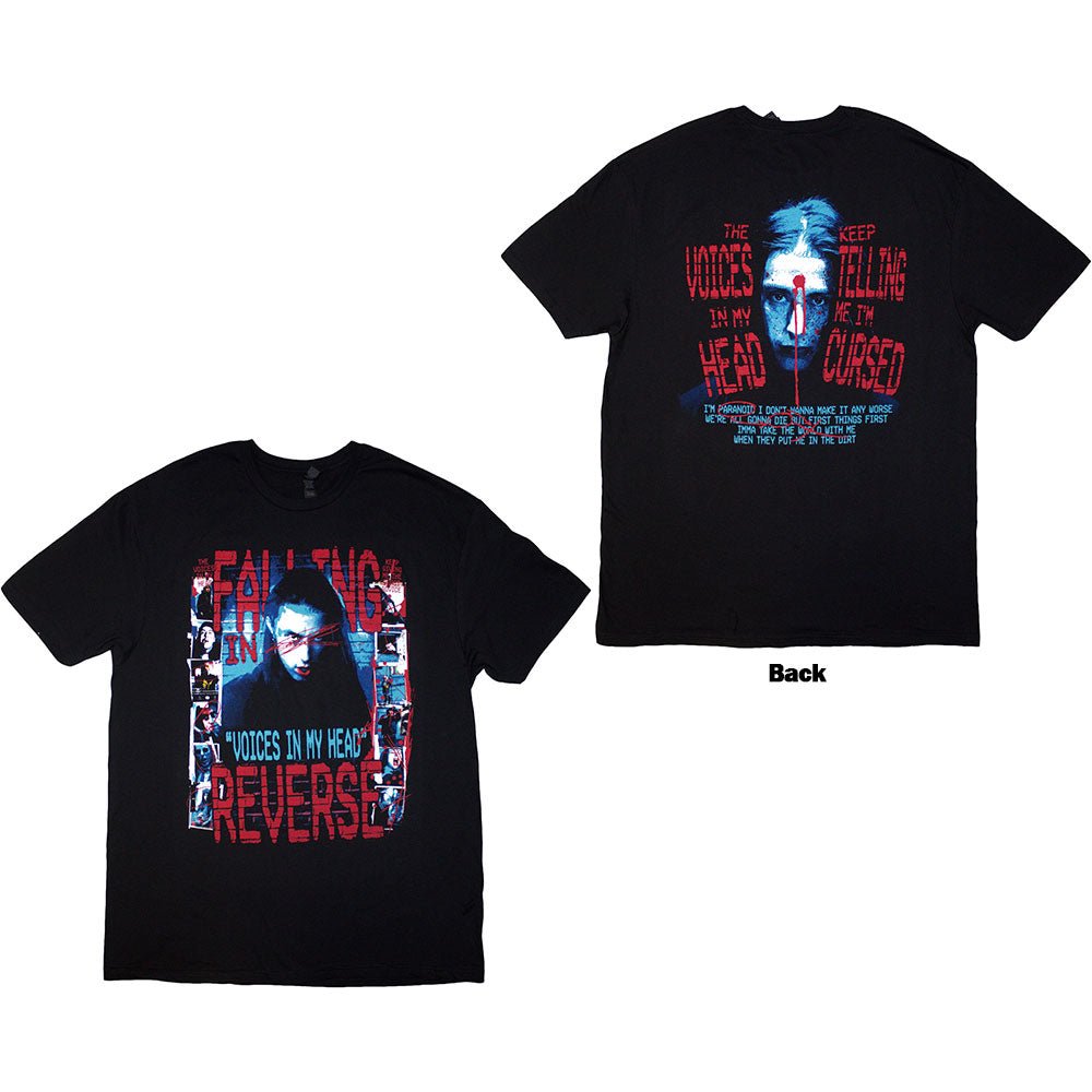 T-shirt Falling in Reverse - Voices in my Head (Unisex) - Fatima.Dk