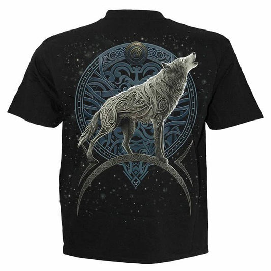 T-shirt Spiral Celtic Wolf - Fatima.Dk