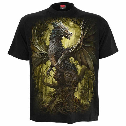 T-shirt Spiral Oak Dragon - Fatima.Dk