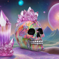 Load image into Gallery viewer, Figur Kranie Psychedelic Crystal (17cm)