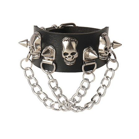 Armbånd 2 Række Death Chains - Fatima.Dk